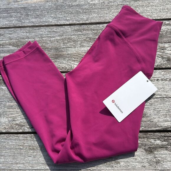 Lululemon InStill High-Rise Crop 23" Magenta Purple size 4 NWT - Picture 1 of 6